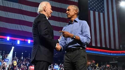 When Biden takes the stage with Obama at an election fundraiser in New York this week, it will be all smiles for a duo who collectively have spent nearly a dozen years in the White House. But while Biden, 81, will be glad to have the star power of Obama and also former Democratic president Bill Clinton at the event on Thursday, there will also be tensions with his former boss, whom he served as vice president for two terms. (Photo by SAUL LOEB / AFP) (AFP) When Biden takes the stage with Obama at an election fundraiser in New York this week, it will be all smiles for a duo who collectively have spent nearly a dozen years in the White House. But while Biden, 81, will be glad to have the star power of Obama and also former Democratic president Bill Clinton at the event on Thursday, there will also be tensions with his former boss, whom he served as vice president for two terms. (Photo by SAUL LOEB / AFP) (AFP)