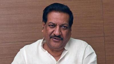 Former CM Prithviraj Chavan was also present at the meeting on Thursday. (Pratham Gokhale/HT Photo) Former CM Prithviraj Chavan was also present at the meeting on Thursday. (Pratham Gokhale/HT Photo)