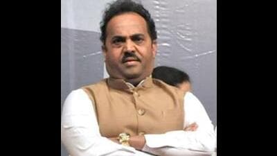 Former MP Sanjay Kakade expressed unhappiness for being denied a Lok Sabha candidature for the Pune constituency. (HT PHOTO)