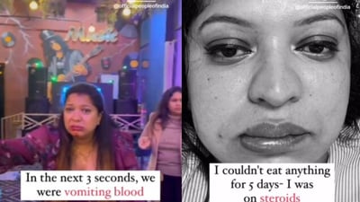 Snapshot of Nehu Sabharwal who suffered from having dry ice at a Gurgaon restuarant. (Instagram/@People of India) Snapshot of Nehu Sabharwal who suffered from having dry ice at a Gurgaon restuarant. (Instagram/@People of India)