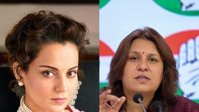 Actor Kangana Ranaut and Congress leader Supriya Shrinate Actor Kangana Ranaut and Congress leader Supriya Shrinate