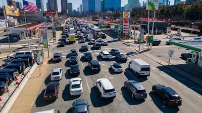 New York has become the first U.S. city to approve congestion tolls on drivers entering its downtown. Transit authorities approved the congestion pricing plan Wednesday, March 27, 2024 (AP) New York has become the first U.S. city to approve congestion tolls on drivers entering its downtown. Transit authorities approved the congestion pricing plan Wednesday, March 27, 2024 (AP)