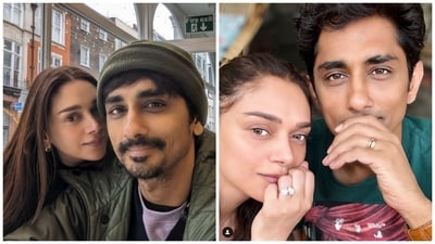 Aditi Rao Hydari and Siddharth are engaged. Aditi Rao Hydari and Siddharth are engaged.
