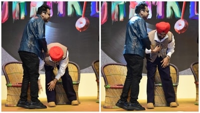 Diljit even touched the feet of his idol AR Rahman. The Oscar-winning composer has given the music to the film. 