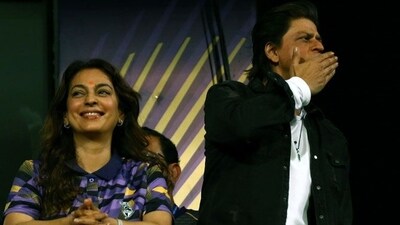 Shah Rukh Khan and Juhi Chawla jointly own Indian Premiere League team Kolkata Knight Riders.