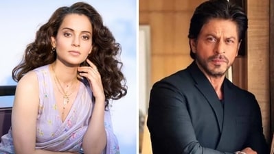 Kangana Ranaut says both herself and Shah Rukh Khan are very much in demand. Kangana Ranaut says both herself and Shah Rukh Khan are very much in demand.