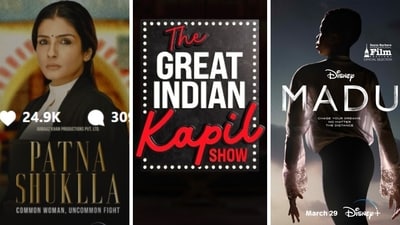 OTT releases this week include Patna Shukla, The Great Indian Kapil Show and Madu. OTT releases this week include Patna Shukla, The Great Indian Kapil Show and Madu.