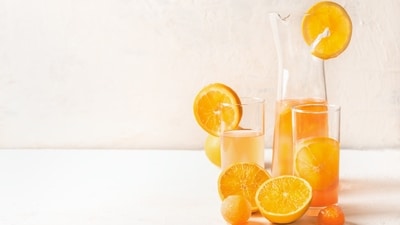 Orange and ginger spritzer (Shutterstock) Orange and ginger spritzer (Shutterstock)