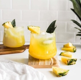 Pineapple and mint mocktail (Instagram) Pineapple and mint mocktail (Instagram)
