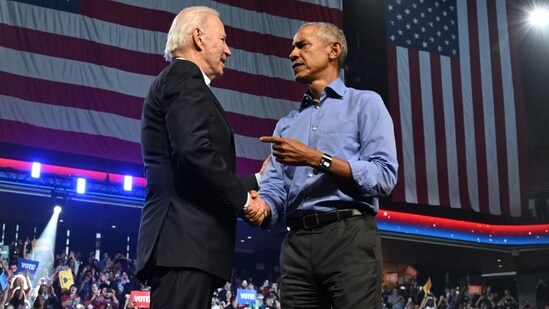 When Biden takes the stage with Obama at an election fundraiser in New York this week, it will be all smiles for a duo who collectively have spent nearly a dozen years in the White House. But while Biden, 81, will be glad to have the star power of Obama and also former Democratic president Bill Clinton at the event on Thursday, there will also be tensions with his former boss, whom he served as vice president for two terms. (Photo by SAUL LOEB / AFP) (AFP)
