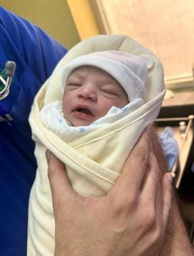 Chief minister Bhagwant Mann posted the photo of his newborn daughter on social media on Thursday afternoon. (X) Chief minister Bhagwant Mann posted the photo of his newborn daughter on social media on Thursday afternoon. (X)