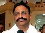 Gangster-turned-politician Mukhtar Ansari brought to Banda Medical College hospital after his health deteriorated, in Banda on Thursday. (ANI Photo)
Gangster-turned-politician Mukhtar Ansari brought to Banda Medical College hospital after his health deteriorated, in Banda on Thursday. (ANI Photo)