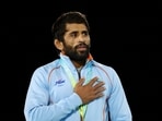 India's Bajrang Punia during Commonwealth Games