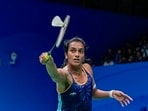 India's PV Sindhu in action(PTI)