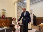 The image shows Pakistan's 'youngest' YouTuber Shiraz with PM Shehbaz Sharif. The image shows Pakistan's 'youngest' YouTuber Shiraz with PM Shehbaz Sharif.