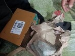 The image shows the stones that the Flipkart customer received instead of the phone he had ordered. 