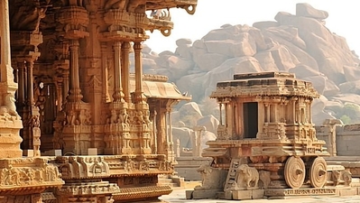 Soaked in history and thousand-year-old civilization, Hampi stands witness to the glorious time that we have left behind. (Vertigo_Warrior/Twitter)