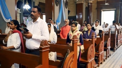 This act of prayer is a way for believers to reflect on the sacrifice and suffering of Jesus, express gratitude for his ultimate act of love, and seek forgiveness and redemption. (ANI) This act of prayer is a way for believers to reflect on the sacrifice and suffering of Jesus, express gratitude for his ultimate act of love, and seek forgiveness and redemption. (ANI)