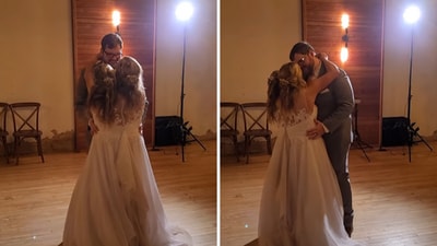 Conjoined twin Abby Hensel dancing with her army veteran husband at their wedding. (Facebook/Heidi Bowling) Conjoined twin Abby Hensel dancing with her army veteran husband at their wedding. (Facebook/Heidi Bowling)
