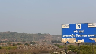 The site of the proposed airport in Navi Mumbai. (Photo by Bachchan Kumar/ Hindustan Times) (Hindustan Times)