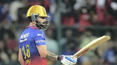 Virat Kohli during the Indian Premier League (IPL) 2024 match between Royal Challengers Bengaluru and Kolkata Knight Riders (PTI) Virat Kohli during the Indian Premier League (IPL) 2024 match between Royal Challengers Bengaluru and Kolkata Knight Riders (PTI)