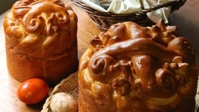 Pashka (Russia): A rich and creamy dessert made with cottage cheese, butter, eggs, and dried fruits, Pashka is a traditional Easter dish in Russia. It is often moulded into a pyramid shape and decorated with symbols like the letters XB, representing "Christ is Risen." (Pinterest) Pashka (Russia): A rich and creamy dessert made with cottage cheese, butter, eggs, and dried fruits, Pashka is a traditional Easter dish in Russia. It is often moulded into a pyramid shape and decorated with symbols like the letters XB, representing "Christ is Risen." (Pinterest)