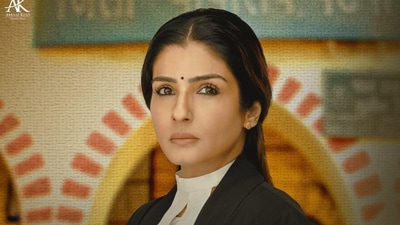 Patna Shuklla movie review: Raveena Tandon is seen as a lawyer named Tanvi Shukla in the film. Patna Shuklla movie review: Raveena Tandon is seen as a lawyer named Tanvi Shukla in the film.