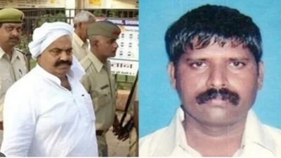 Atiq Ahmad (left) and BSP MLA Raju Pal. Atiq Ahmad (left) and BSP MLA Raju Pal.