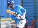 KL Rahul during practice session in Lucknow