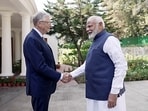 Prime Minister Narendra Modi meets Microsoft co-founder Bill Gates to discuss various crucial topics, in New Delhi on Friday. 