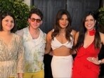 Priyanka Chopra and Nick Jonas attend Mannara Chopra's birthday bash. Priyanka Chopra and Nick Jonas attend Mannara Chopra's birthday bash.