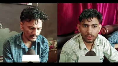 ‘TORTURED, DRUGGED’: Mukesh (left) and Sunny returned to their home in Karnal from Russia on March 28. The duo wanted to go to Germany but were allegedly sent to Moscow. (ANI) ‘TORTURED, DRUGGED’: Mukesh (left) and Sunny returned to their home in Karnal from Russia on March 28. The duo wanted to go to Germany but were allegedly sent to Moscow. (ANI)