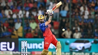 Royal Challengers Bangalore's Virat Kohli plays a shot. (AFP) Royal Challengers Bangalore's Virat Kohli plays a shot. (AFP)