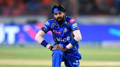 Mumbai Indians' captain Hardik Pandya reacts during the Indian Premier League (IPL) Twenty20 cricket match between Sunrisers Hyderabad and Mumbai Indians (AFP) Mumbai Indians' captain Hardik Pandya reacts during the Indian Premier League (IPL) Twenty20 cricket match between Sunrisers Hyderabad and Mumbai Indians (AFP)