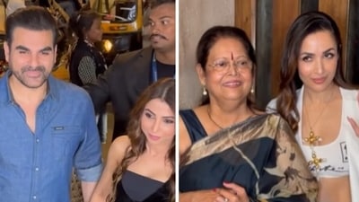 Arbaaz Khan and Sshura Khan spotted on a dinner with Malaika Arora and her mother Arbaaz Khan and Sshura Khan spotted on a dinner with Malaika Arora and her mother