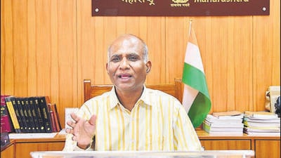 Mumbai, India – Mar 29, 2024: IAS officer S. Chockalingam Chief Electoral officer of Maharashtra, at Mantralaya, in Mumbai, India, on Friday, Mar 29, 2024. (Photo by Bhushan Koyande/HT Photo)