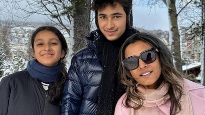 Namrata also shared pictures with her sister and rest of the family from the ‘snow kissed paradise.’ (Instagram) Namrata also shared pictures with her sister and rest of the family from the ‘snow kissed paradise.’ (Instagram)