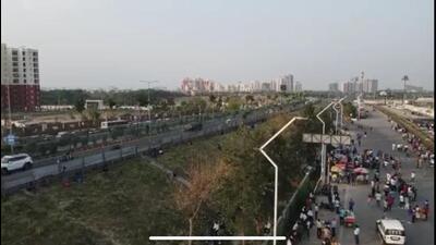 New MDV pitched in to manage traffic during IPL match in Lucknow (sourced) New MDV pitched in to manage traffic during IPL match in Lucknow (sourced)