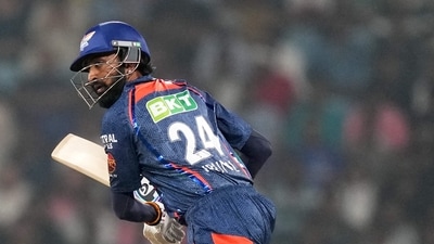 Flamboyant Krunal Pandya gave a final push to the LSG innings with his unbeaten 43-run knock off 22 balls to help his team post 199/8 in 20 overs. (PTI) Flamboyant Krunal Pandya gave a final push to the LSG innings with his unbeaten 43-run knock off 22 balls to help his team post 199/8 in 20 overs. (PTI)