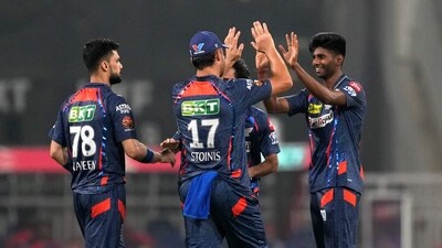 Mayank Yadav claimed the big wickets of Jonny Bairstow, Prabhsimran Singh and Jitesh Sharma to shift the momentum completely in Lucknow Super Giants' favour as Punjab Kings failed to recover from the blows. (PTI) Mayank Yadav claimed the big wickets of Jonny Bairstow, Prabhsimran Singh and Jitesh Sharma to shift the momentum completely in Lucknow Super Giants' favour as Punjab Kings failed to recover from the blows. (PTI)
