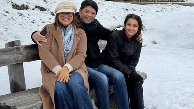 Joining them on their vacation is Namrata’s sister, actor Shilpa Shirodkar and her husband Apresh Ranjit. (Instagram) Joining them on their vacation is Namrata’s sister, actor Shilpa Shirodkar and her husband Apresh Ranjit. (Instagram)