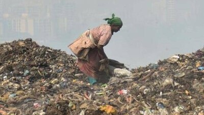 Approximately 45% of all municipal solid waste is not managed in controlled facilities. (HT)