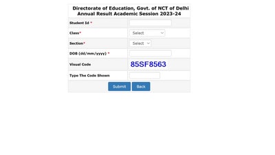 Directorate of Education (DoE), Delhi has declared the results of Class 5, 8, 9 and 11  on the official website edudel.nic.in.