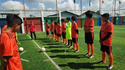Members of Ya_All Sports Club, India's first football club of transgender players, training at Langthabal Sporting Club in Imphal West, Manipur Members of Ya_All Sports Club, India's first football club of transgender players, training at Langthabal Sporting Club in Imphal West, Manipur