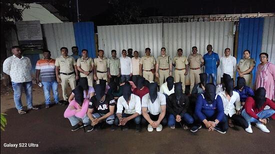 According to the police, the accused are professionals and hired girls across various cities by offering them a decent amount of money. (HT PHOTO)