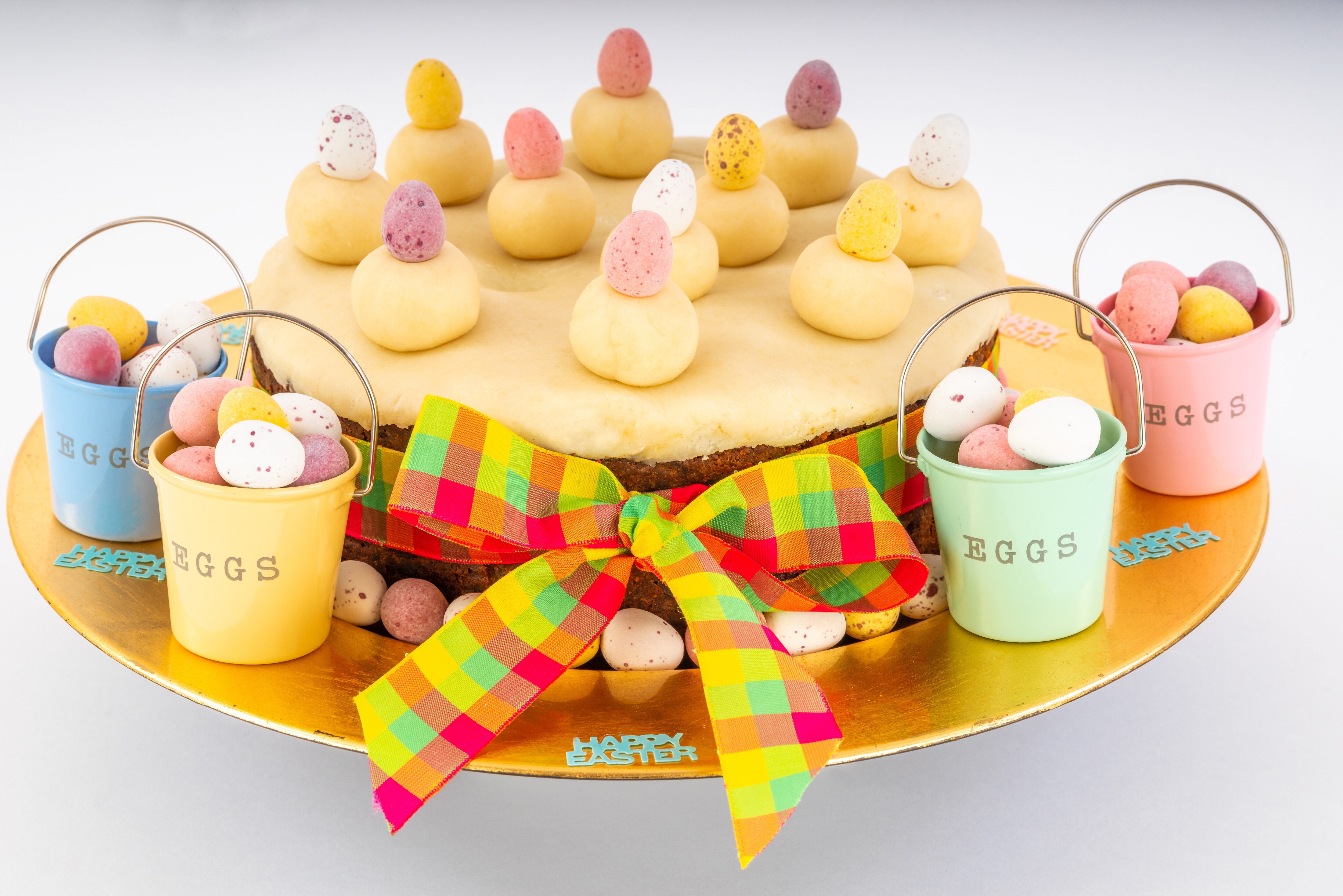 Britain’s simnel cake is topped with 11 marzipan balls representing the apostles, minus Judas. (Adobe Stock) Britain’s simnel cake is topped with 11 marzipan balls representing the apostles, minus Judas. (Adobe Stock)