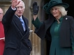 Britain's King Charles III, center, and Queen Camilla arrive to attend the Easter Matins Service at St. George's Chapel, Windsor Castle, England, Sunday, March 31, 2024. (Hollie Adams/Pool Photo via AP) Britain's King Charles III, center, and Queen Camilla arrive to attend the Easter Matins Service at St. George's Chapel, Windsor Castle, England, Sunday, March 31, 2024. (Hollie Adams/Pool Photo via AP)