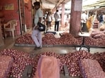 The government banned export of onion in December amid a price spiral due to lower supplies. (HT Photo) The government banned export of onion in December amid a price spiral due to lower supplies. (HT Photo)