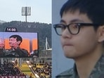 BTS V makes surprise appearance at Soccer game on March 31 BTS V makes surprise appearance at Soccer game on March 31