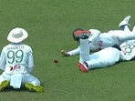 Three Bangladesh players failed to grab hold of the catch during Day 2 Three Bangladesh players failed to grab hold of the catch during Day 2